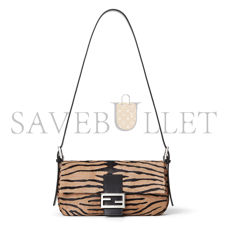 FENDI BAGUETTE® 26424 TIGER-PRINT PONY-EFFECT LEATHER RE EDITION BAG 8BR850B16BF0ERR (26*14*4cm)